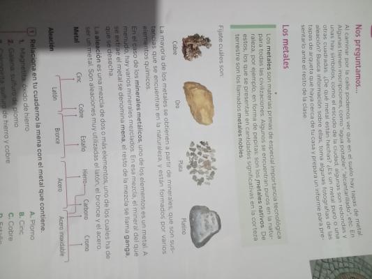 Foto de un curso de  Importancia y obtención de metales