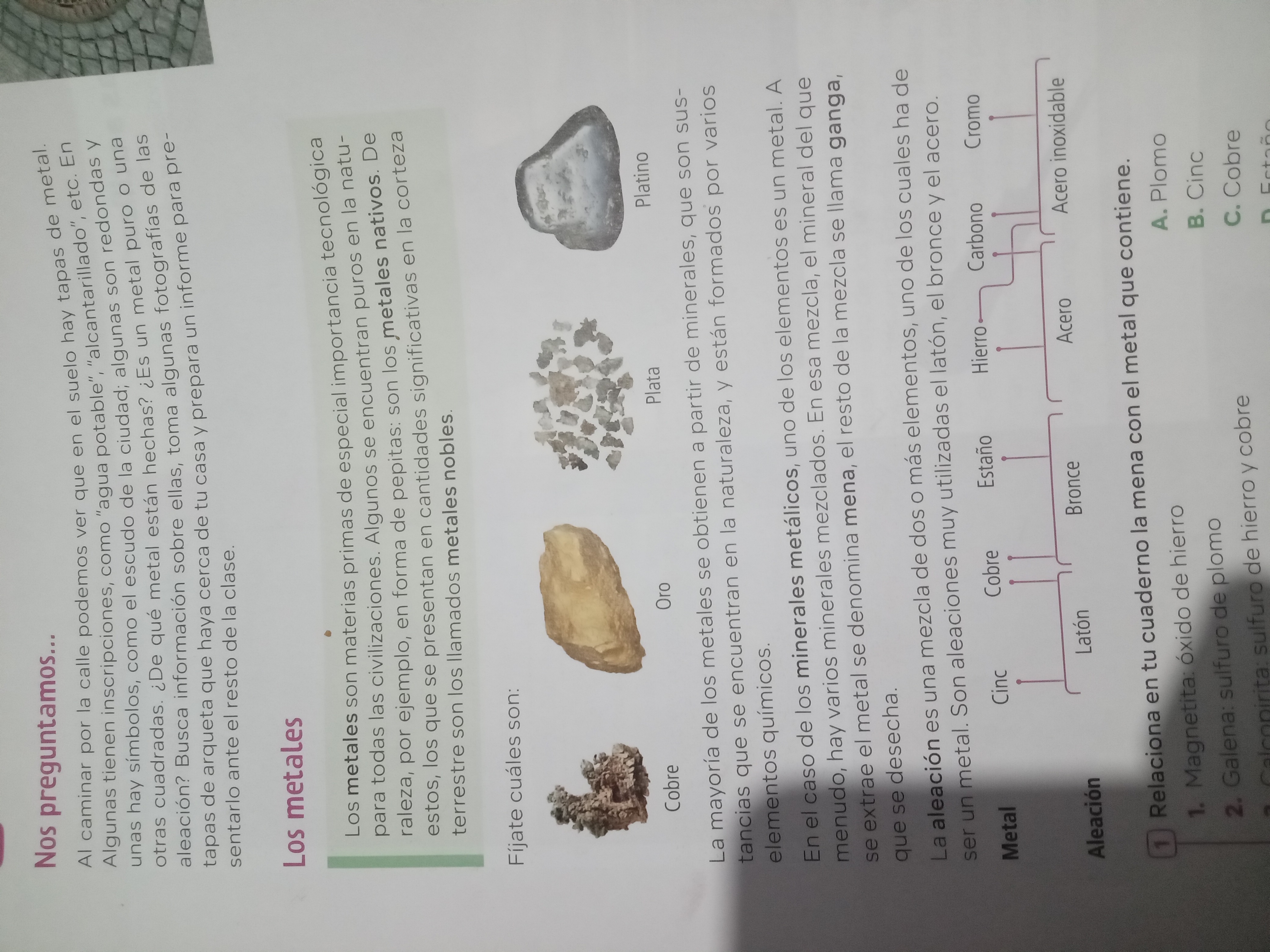 Foto de un curso de  Importancia y obtención de metales