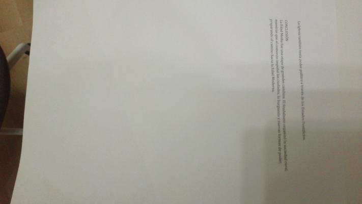 Foto de un curso de  Influencia de la Iglesia Medieval