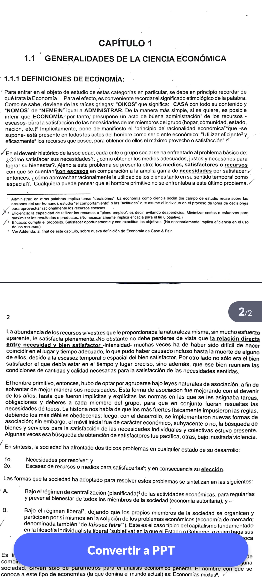 Foto de un curso de  Introducción a la Ciencia Económica