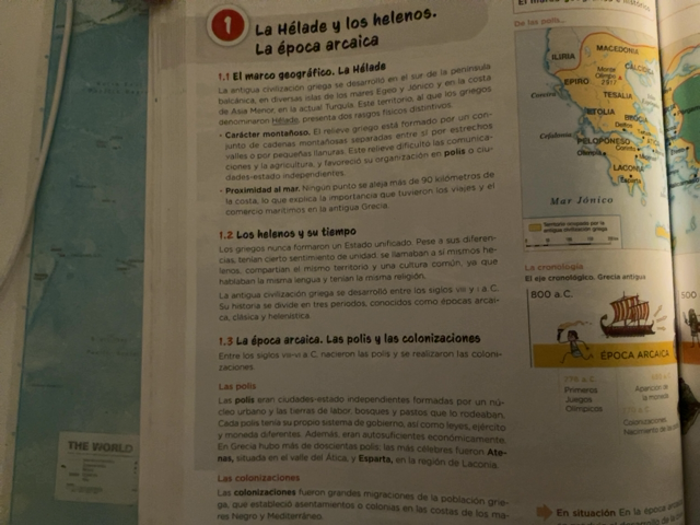 Foto de un curso de  La Hélade y los helenos