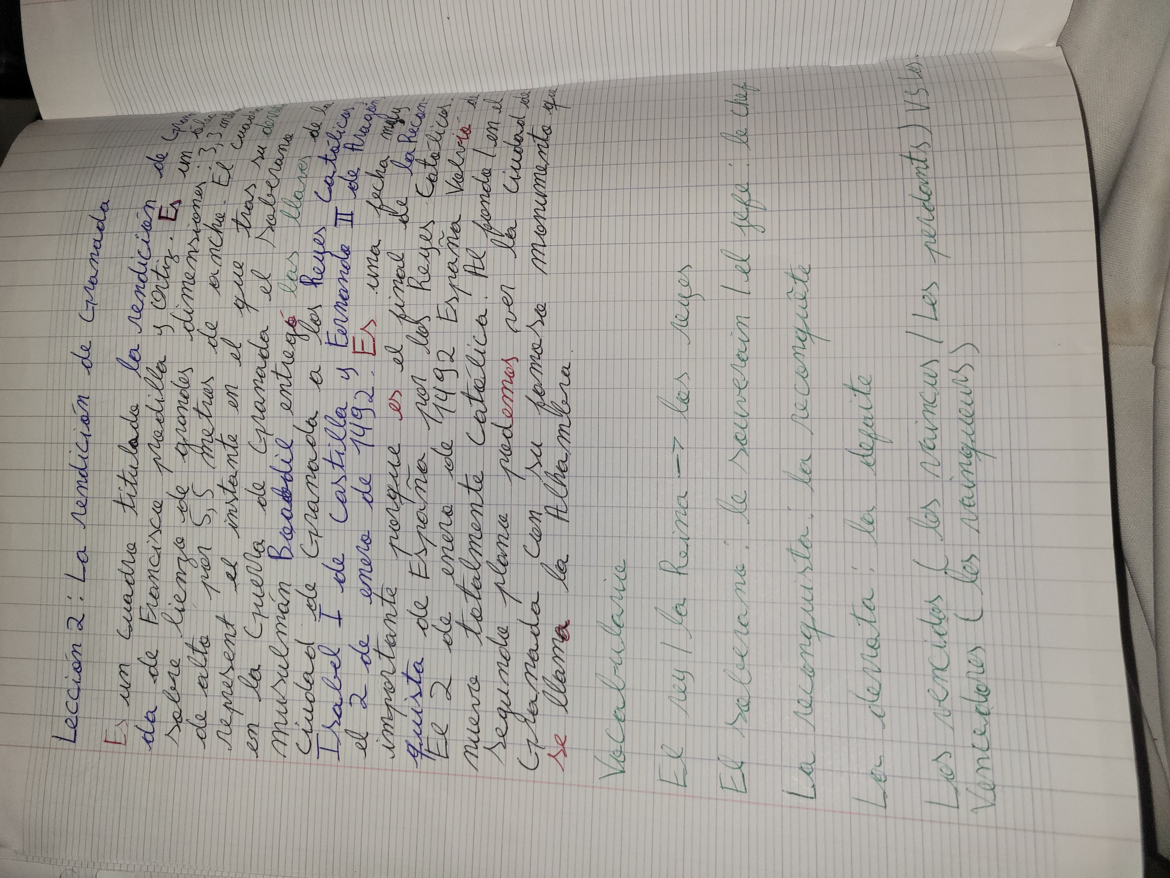 Foto de un curso de  La Reconquista de Granada