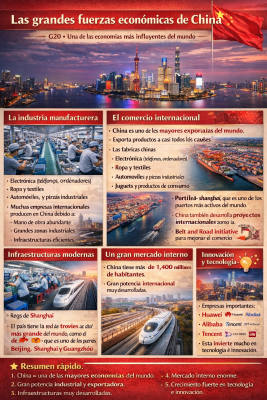 Foto de un curso de  Las fuerzas económicas de China