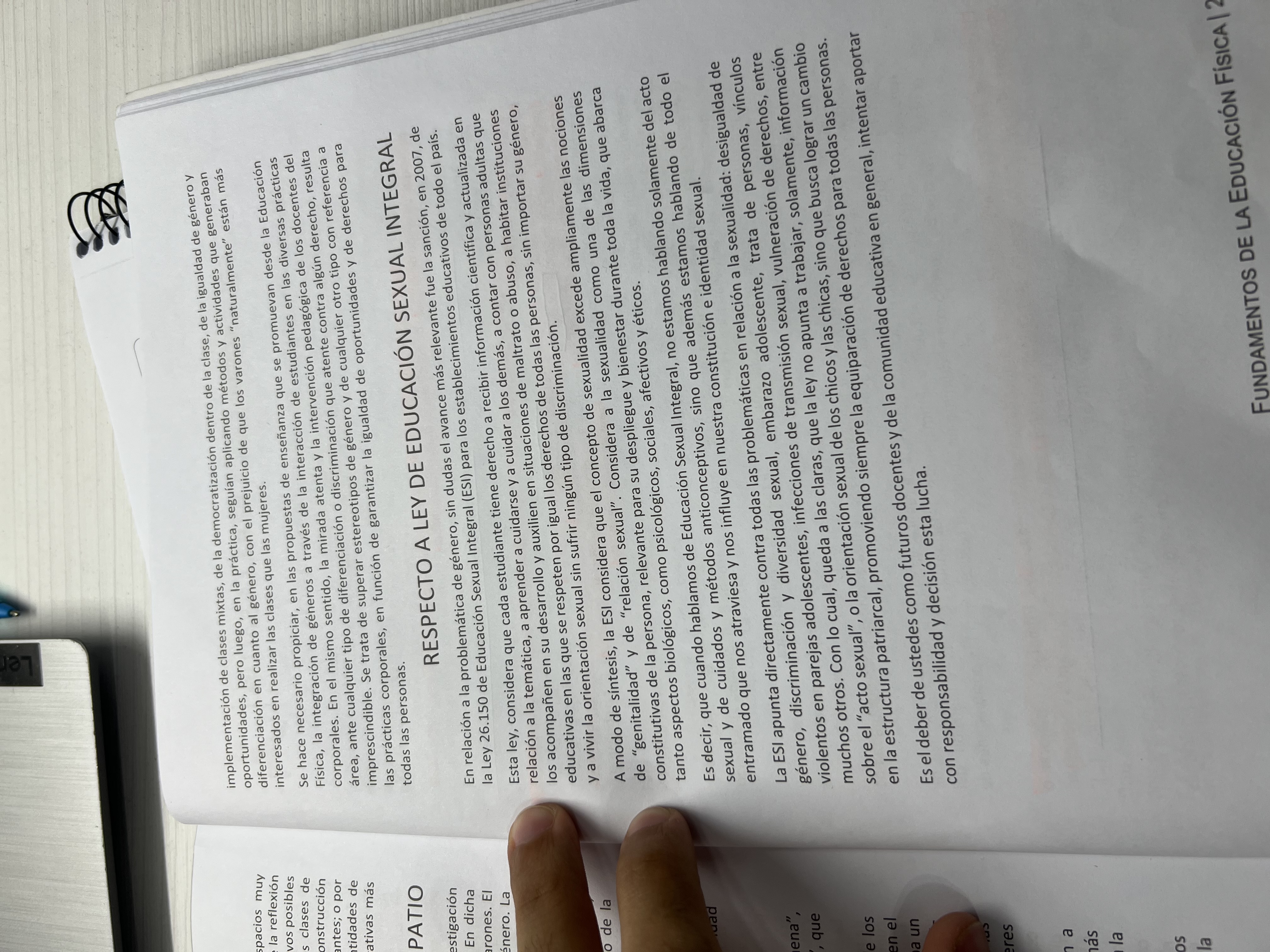 Foto de un curso de  Ley de Educación Sexual Integral