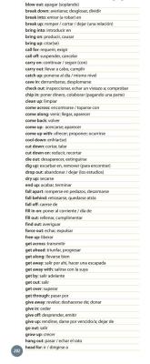 Foto de un curso de  Lista de Phrasal Verbs Inglés
