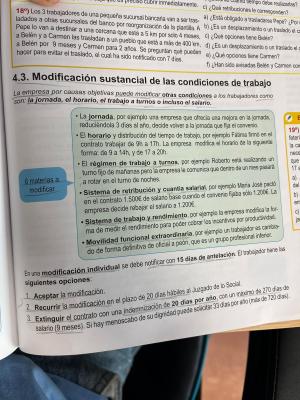 Foto de un curso de  Modificaciones Condiciones de Trabajo