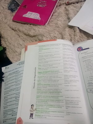 Foto de un curso de  Niveles de Organización Biológica