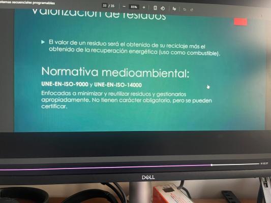Foto de un curso de  Normativas y valorización de residuos