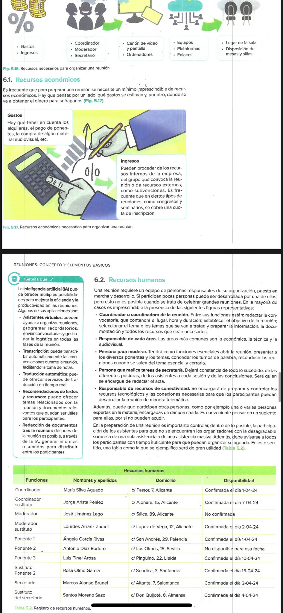 Foto de un curso de  Organización de reuniones efectivas