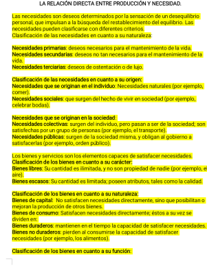 Foto de un curso de  Relación Producción y Necesidad