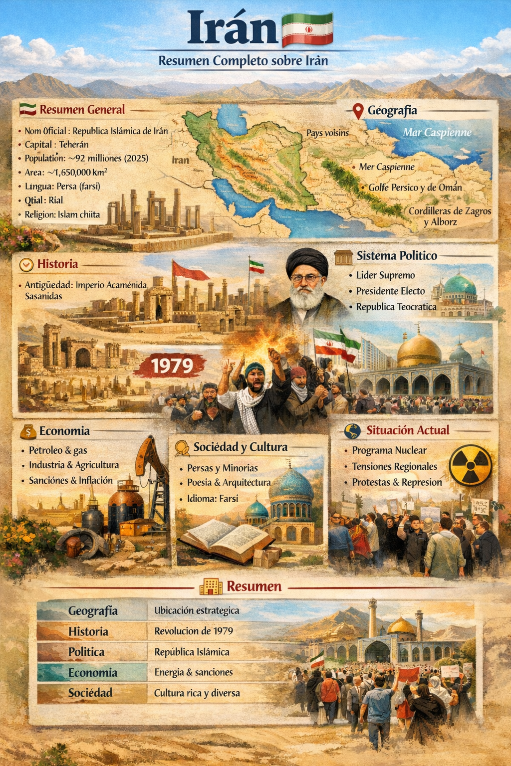 Foto de un curso de  Resumen Completo sobre Irán