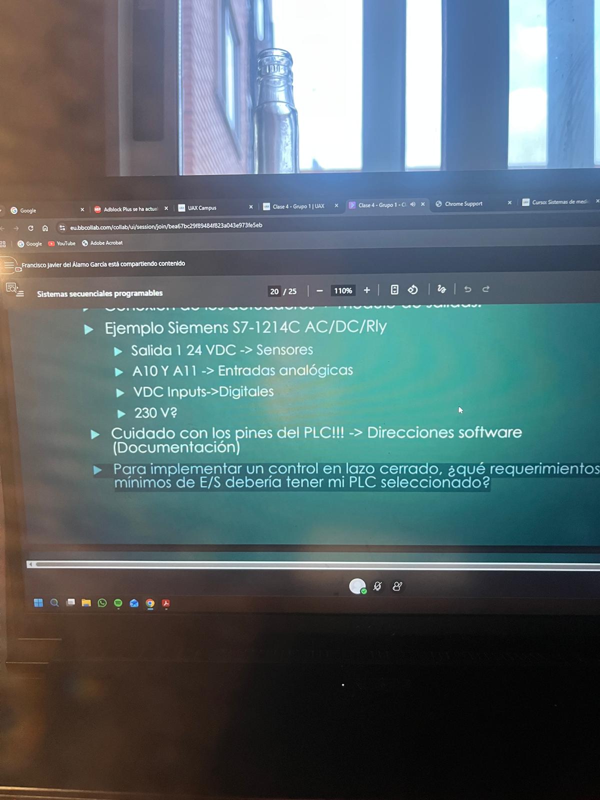 Foto de un curso de  Sistemas Secuenciales Programables PLC