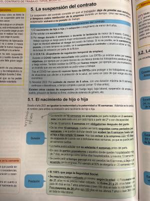 Foto de un curso de  Suspensión y Prestaciones de Contrato