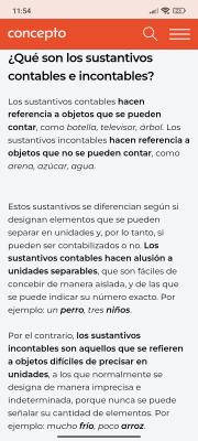 Foto de un curso de  Sustantivos contables e incontables