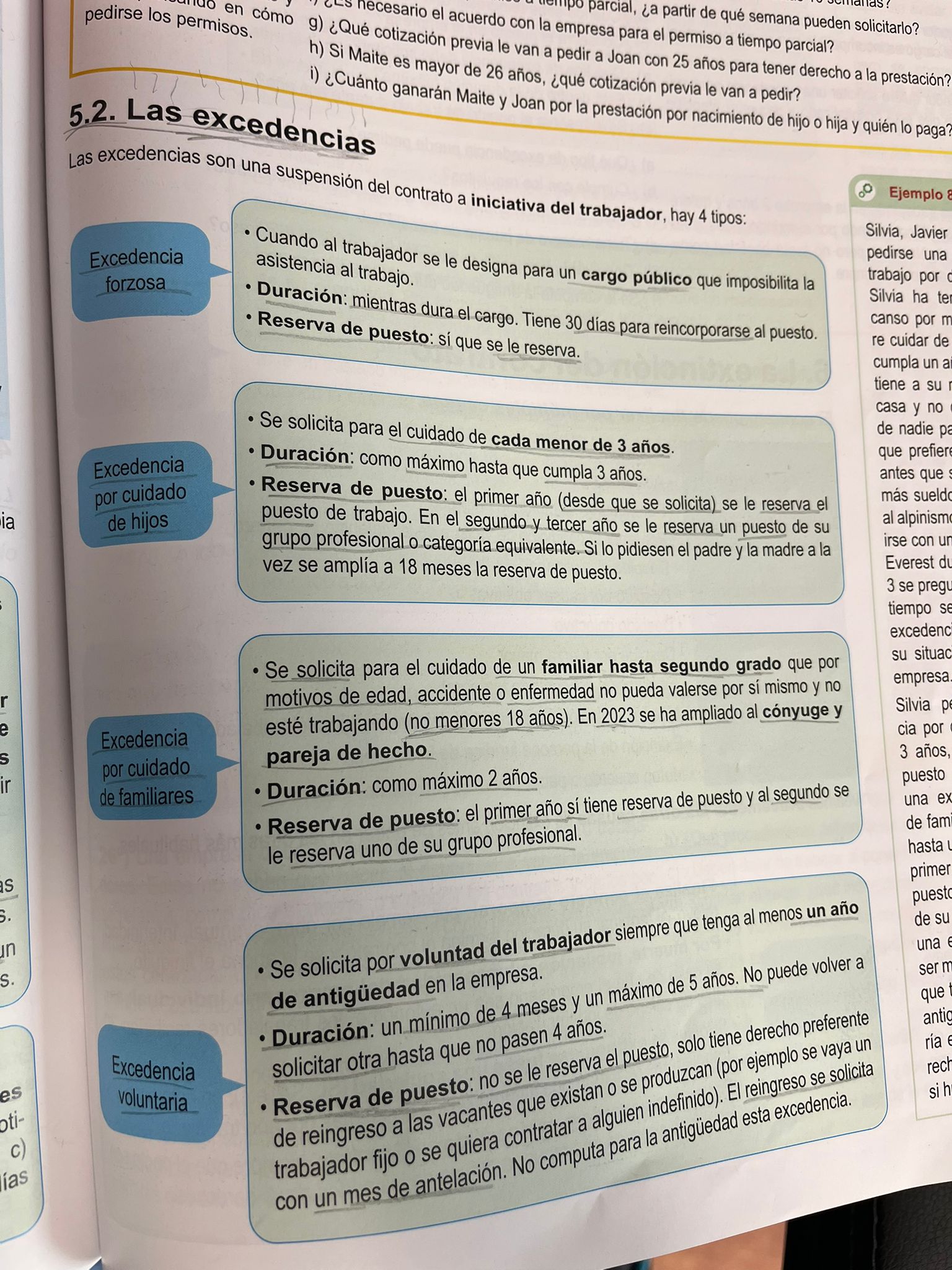 Foto de un curso de  Tipos de Excedencias Laborales