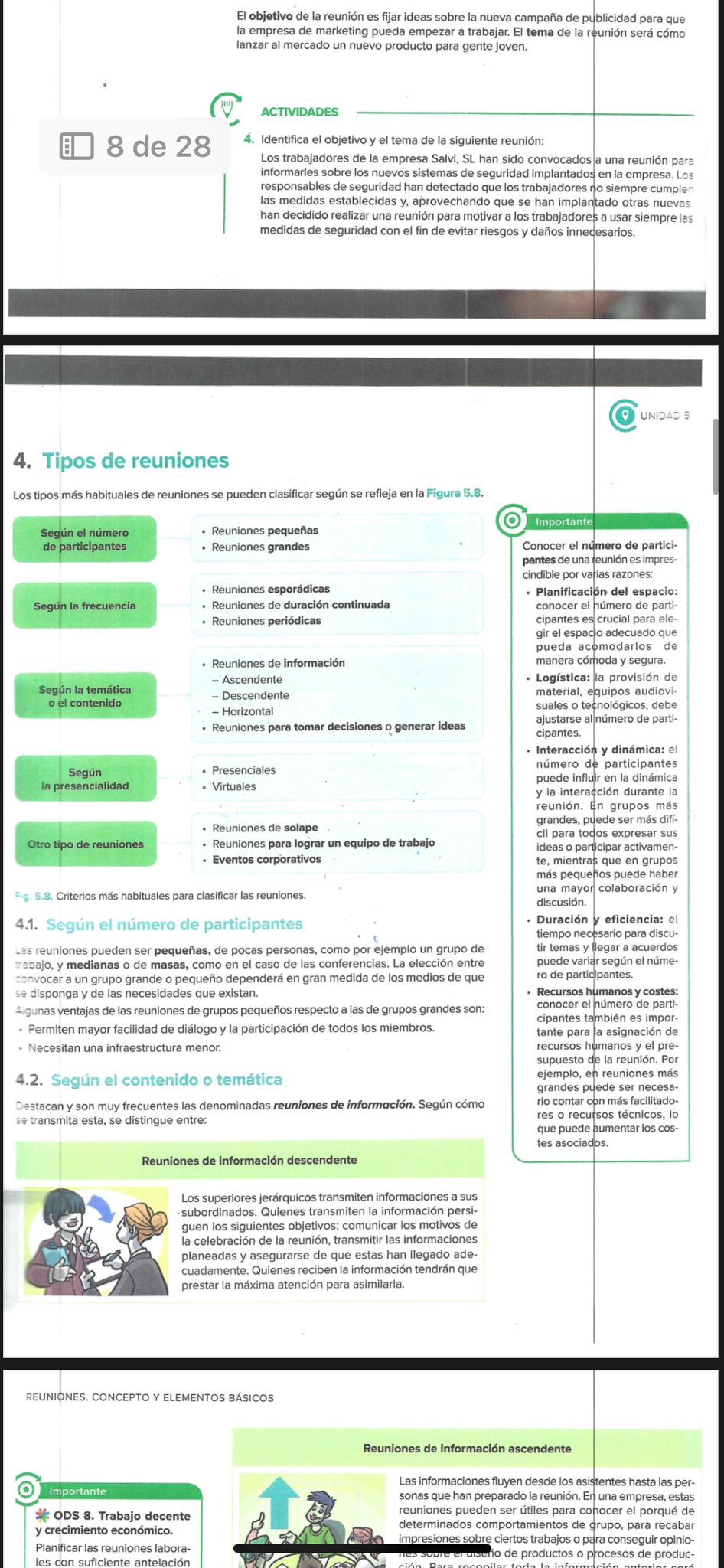 Foto de un curso de  Tipos de Reuniones Empresariales