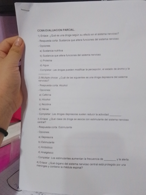 Foto de un curso de  Évaluation des effets des drogues