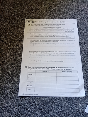 Foto de un curso de  Évolution démographique de Nantes