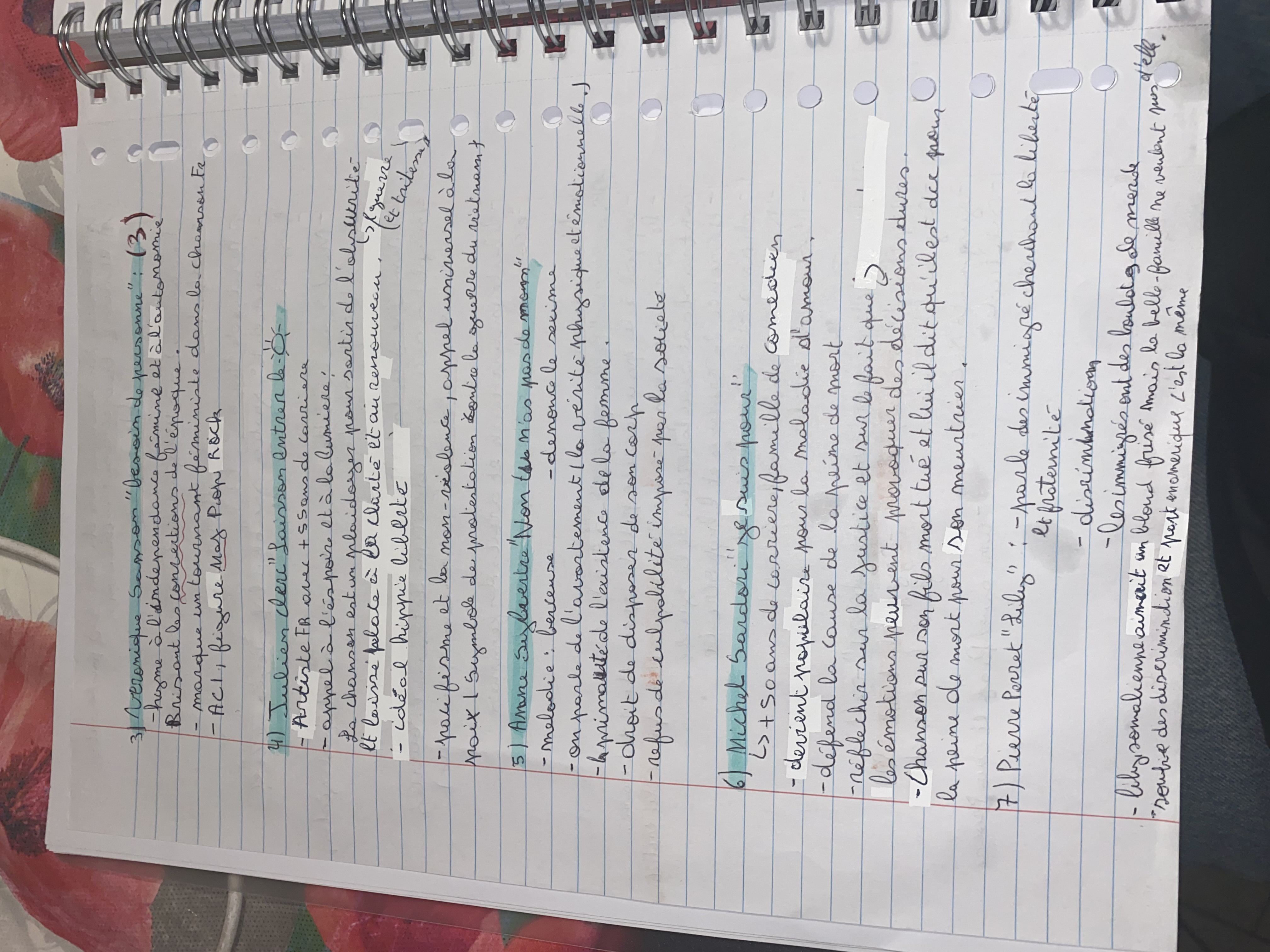 Photo d'un cours de  Analyse de chansons françaises