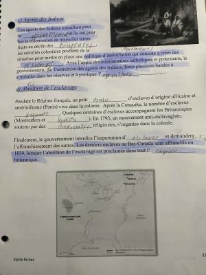 Photo d'un cours de  Assimilation et abolition au Canada