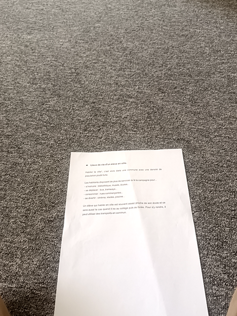 Photo d'un cours de  Avantages de vivre en ville