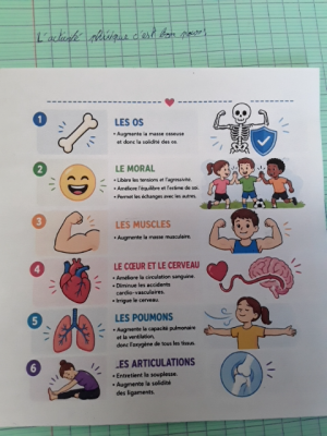 Photo d'un cours de  Bienfaits de l'activité physique