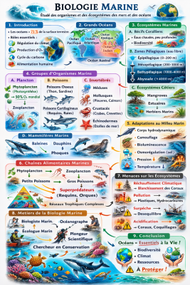 Photo d'un cours de  Biologie Marine : Écosystèmes et Organismes