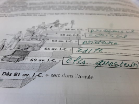 Photo d'un cours de  Carrière politique de Jules César