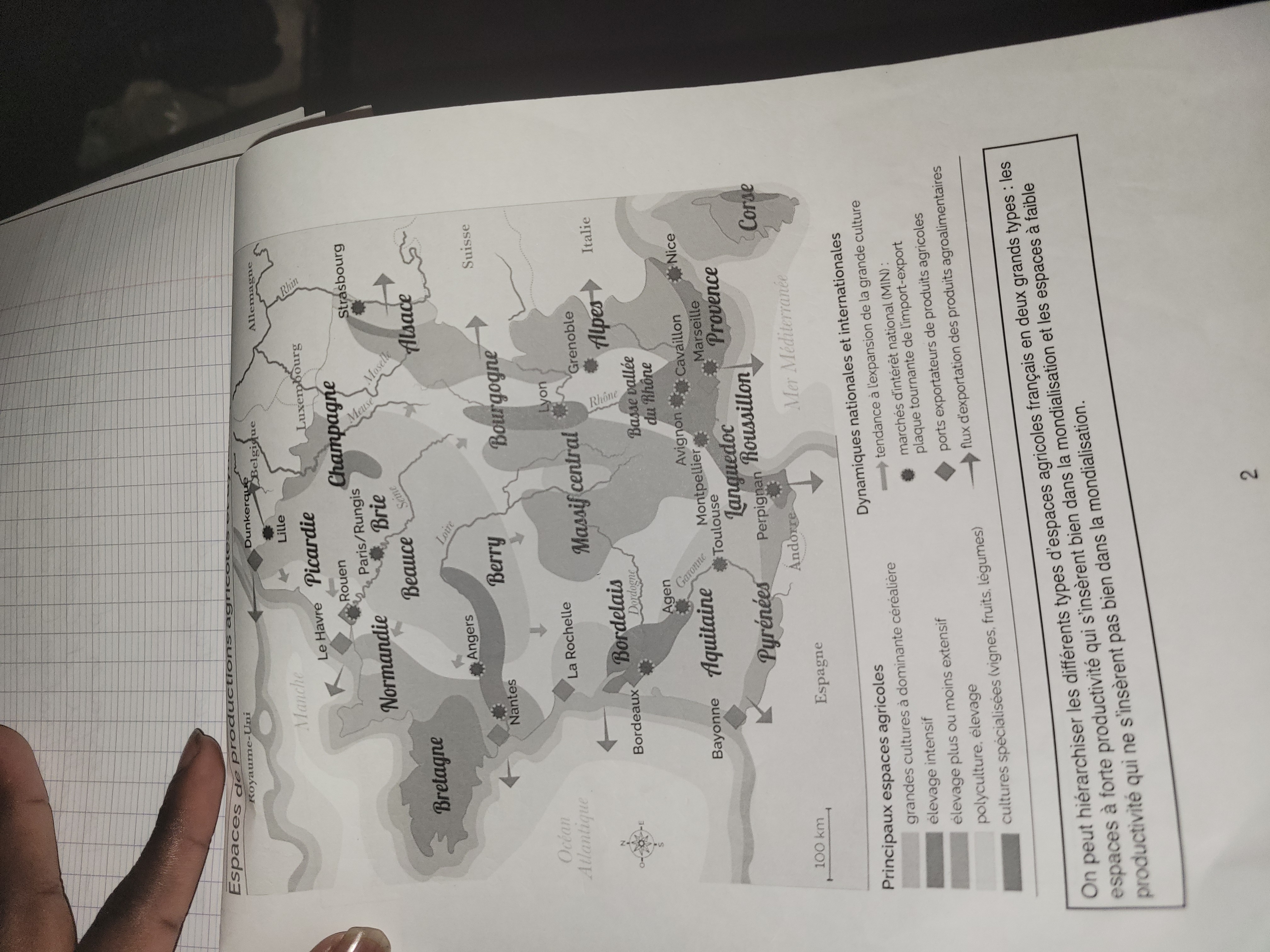 Photo d'un cours de  Carte des Espaces Agricoles Français