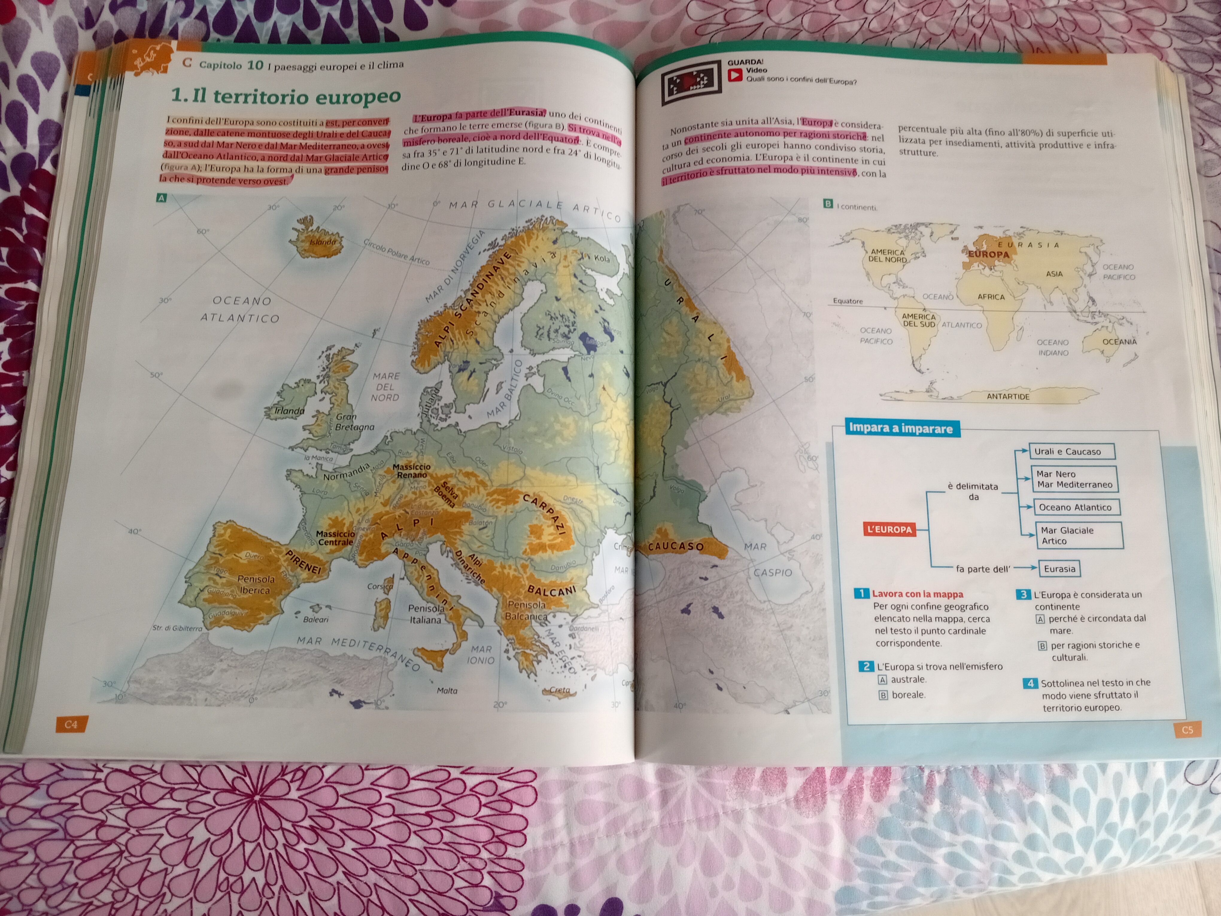 Photo d'un cours de  Carte et géographie de l'Europe