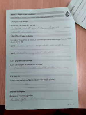 Photo d'un cours de  Comprendre le diabète simplement