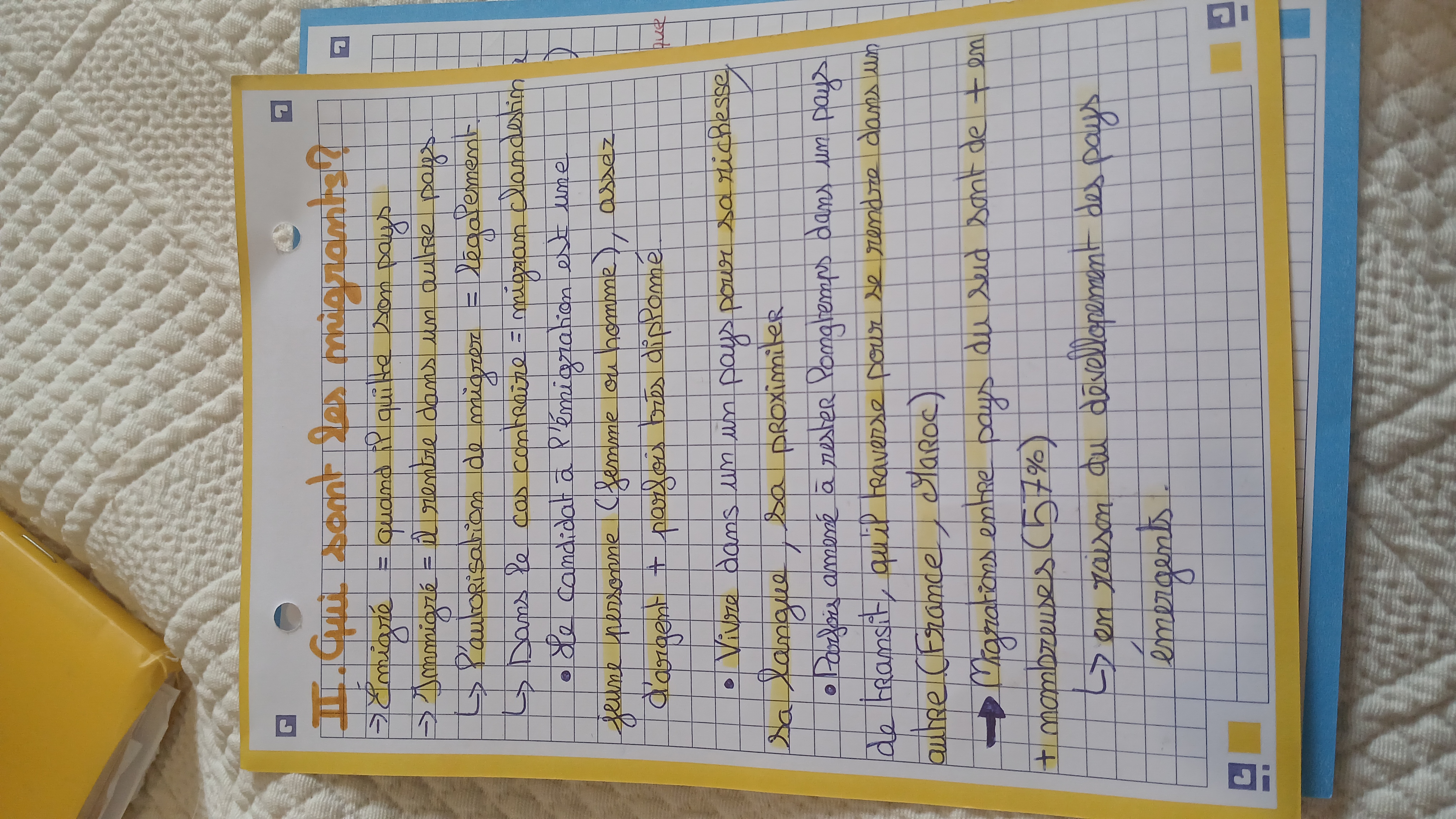 Photo d'un cours de  Comprendre les dynamiques migratoires