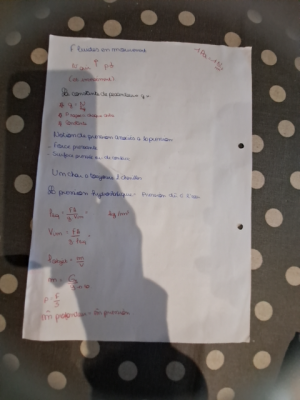 Photo d'un cours de  Concepts de fluides en mouvement