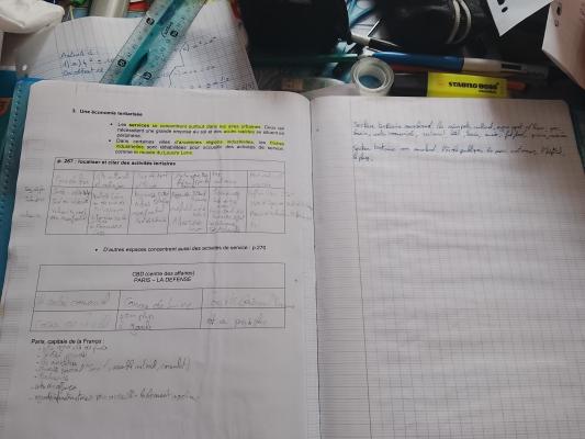 Photo d'un cours de  Économie Tertiaire en France