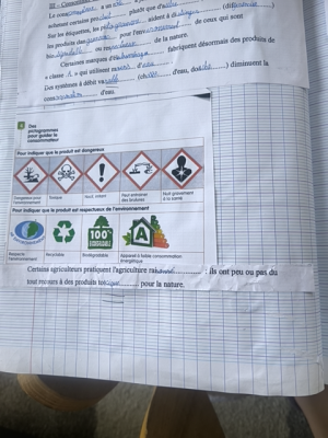 Photo d'un cours de  Consommation et agriculture durable