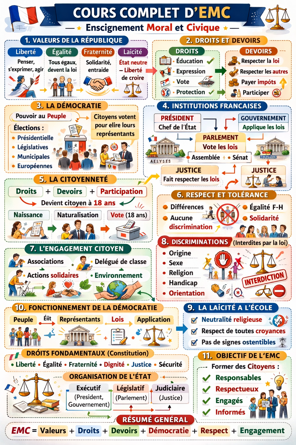 Photo d'un cours de  Cours Complet d'EMC