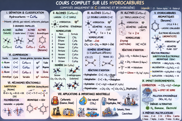 Photo d'un cours de  Cours Complet sur les Hydrocarbures
