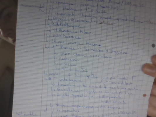 Photo d'un cours de  Cours sur l'Empire romain