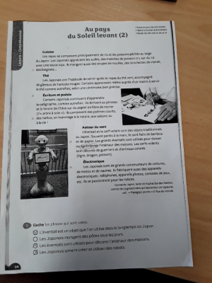 Photo d'un cours de  Culture et traditions du Japon