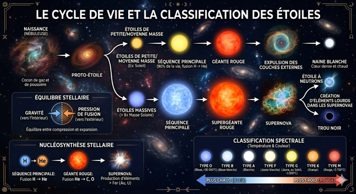 Photo d'un cours de  Cycle de vie des étoiles