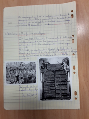 Photo d'un cours de  Déclaration des Droits de 1789