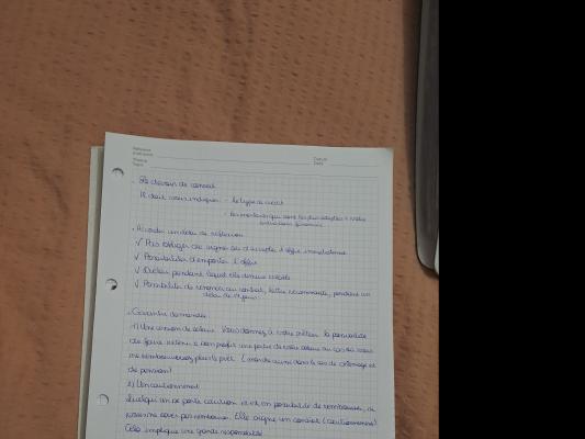Photo d'un cours de  Devoirs de conseil en crédit