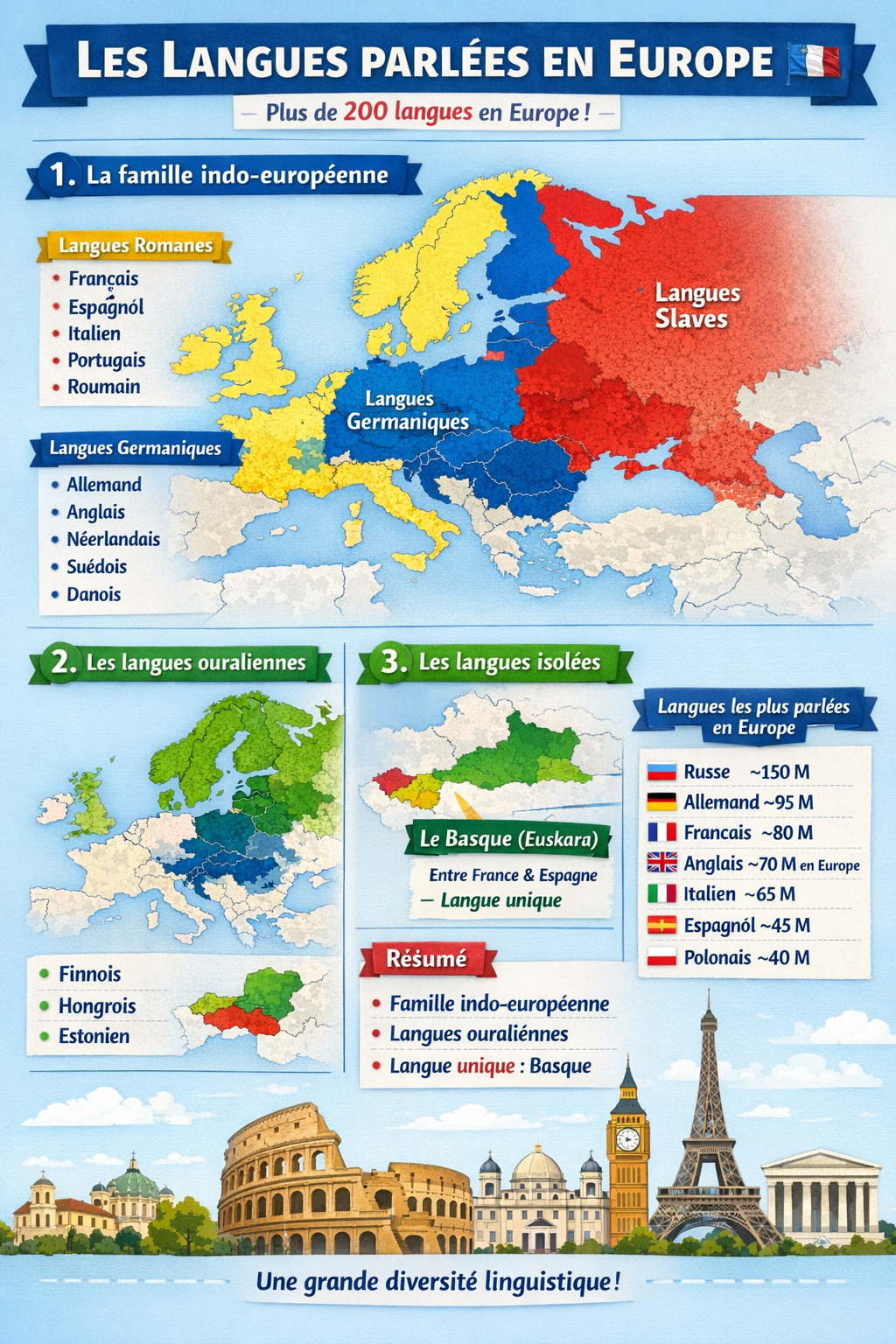 Photo d'un cours de  Diversité linguistique en Europe