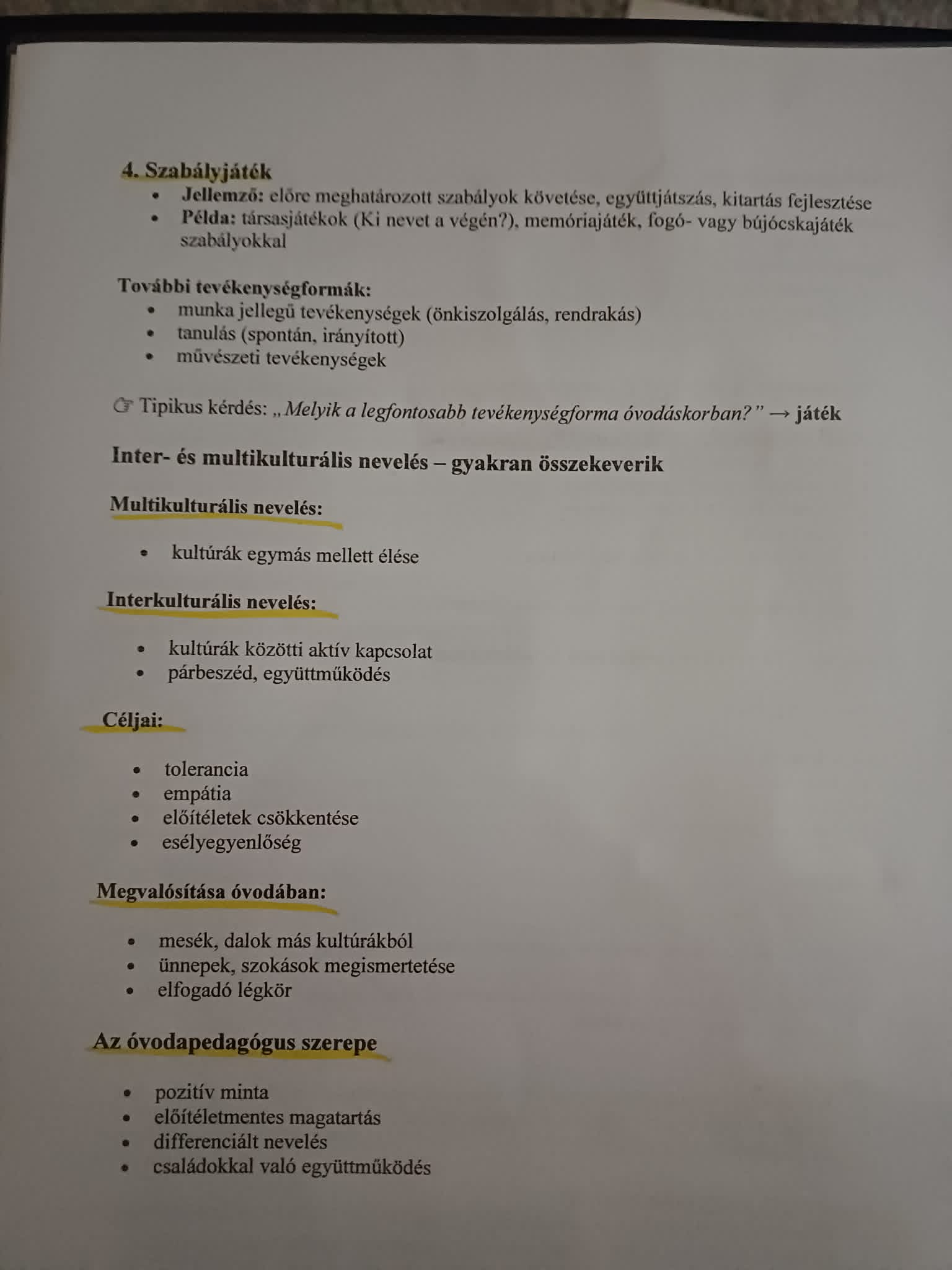 Photo d'un cours de  Éducation multiculturelle et interculturelle