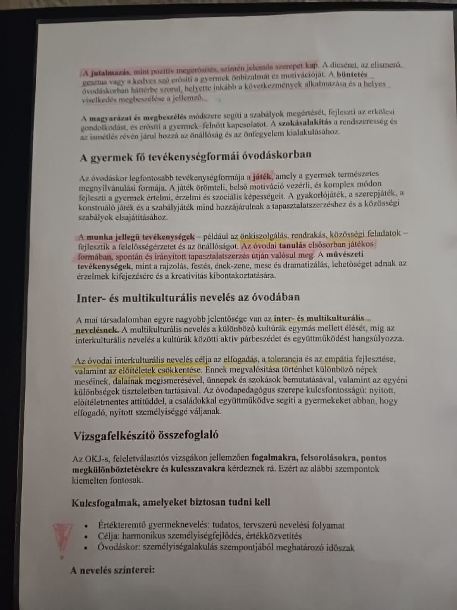 Photo d'un cours de  Éducation préscolaire et interculturalité