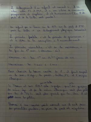 Photo d'un cours de  Développement et Croissance des Enfants