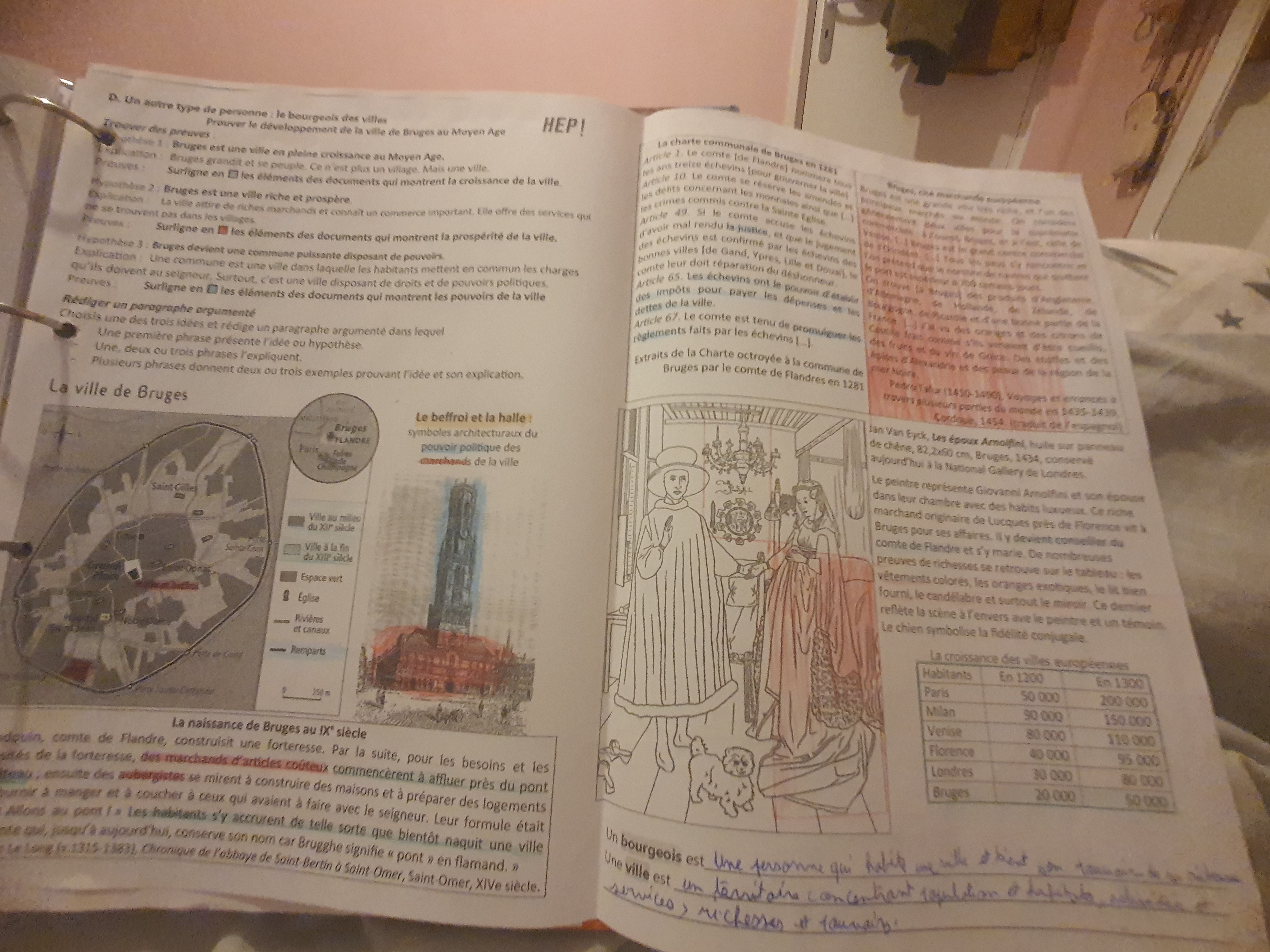 Photo d'un cours de  Développement urbain au Moyen Âge