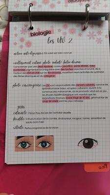 Photo d'un cours de  Effets des UV sur santé