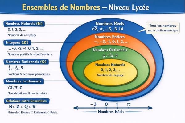 Ensembles de Nombres au Lycée quiz