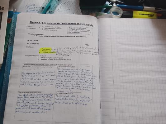 Photo d'un cours de  Espaces de Faible Densité : Dordogne